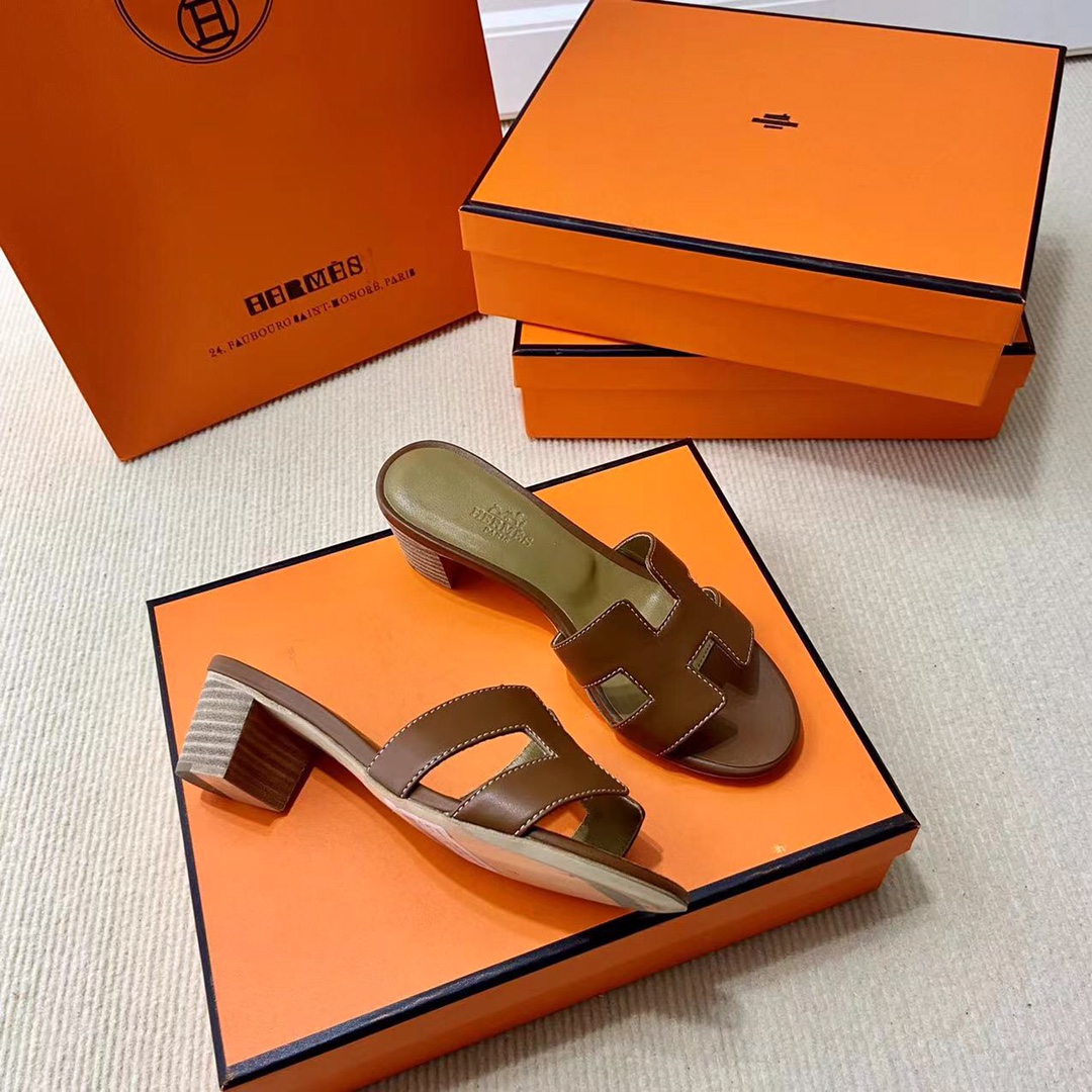 에르메스 올수공 오아시스 슬리퍼 샌들 스위프트 38